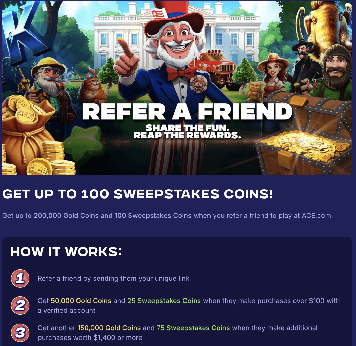 refer a friend offer screenshot
